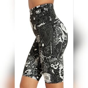 Blackmilk x Dungeons & Dragons D&D Graffiti High Waisted Bike Pants
